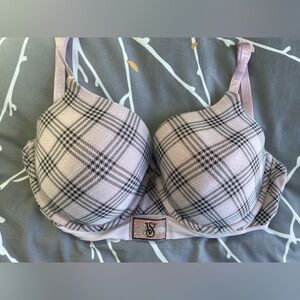 Victoria's Secret Pink and Gray Plaid Bra